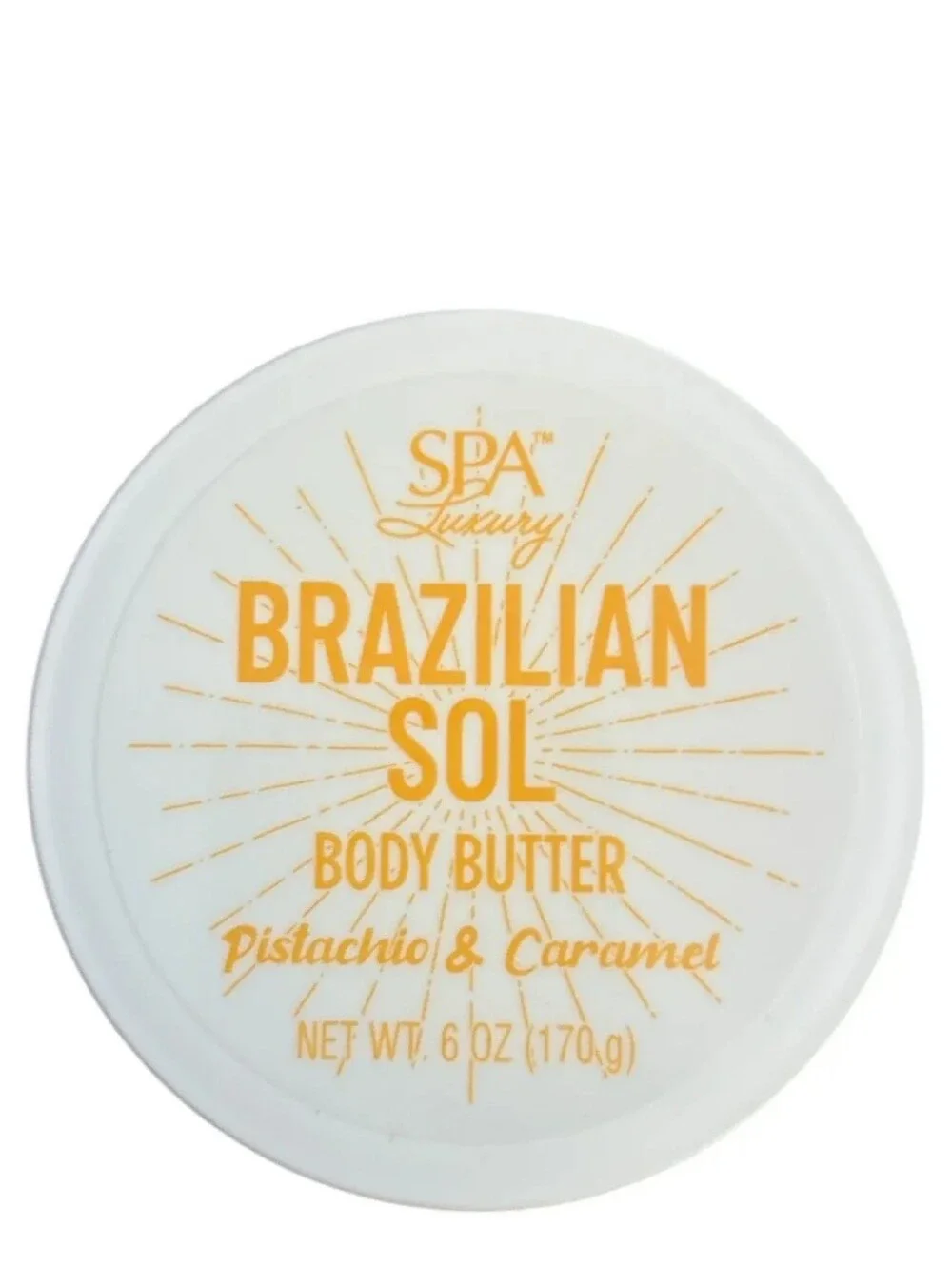 BRAZILIAN SOL BODY BUTTER, PISTACHIO & CARAMEL, 6 oz (170g) BRAND NEW